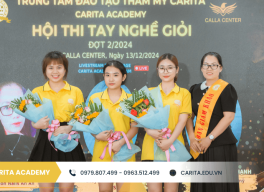 Bùng nổ tài năng tại Hội Thi Tay Nghề Giỏi Carita Academy Lần 2 2024