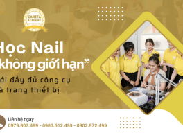 Học nail không giới hạn với đầy đủ công cụ, trang thiết bị tiên tiến nhất tại Carita Academy
