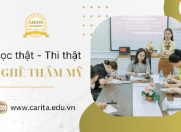 Học viên học thật – thi thật khi theo nghề thẩm mỹ tại Carita Academy
