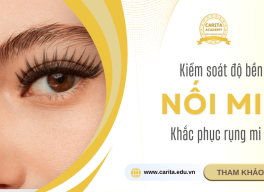 Kiểm soát độ bền nối mi và cách khắc phục rụng mi - Carita Academy