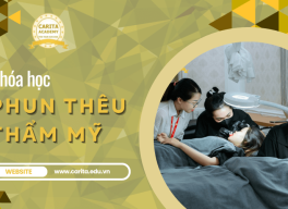Vững tay nghề sau khóa học phun thêu thẩm mỹ tại Carita Academy