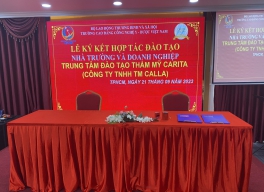 LỄ KÝ KẾT HỢP TÁC ĐÀO TẠO VỚI TRƯỜNG CAO ĐẲNG CÔNG NGHỆ Y- DƯỢC VIỆT NAM