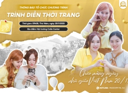 Thông báo tổ chức chương trình trình diễn thời trang chào mừng ngày Nhà giáo Việt Nam 20/11