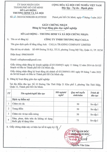 TRUNG TÂM ĐÀO TẠO THẨM MỸ CARITA ACADEMY