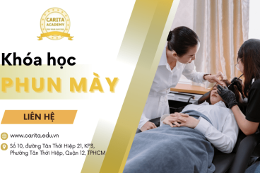 Giá trị mang lại từ khóa học phun mày tại Carita Academy