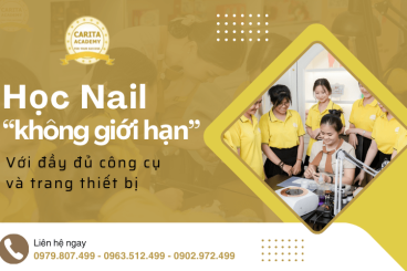 Học nail không giới hạn với đầy đủ công cụ, trang thiết bị tiên tiến nhất tại Carita Academy
