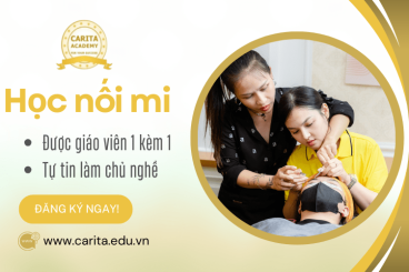 Học nối mi 1 kèm 1 tại Carita Academy - Tự tin làm chủ nghề