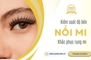 Kiểm soát độ bền nối mi và cách khắc phục rụng mi - Carita Academy