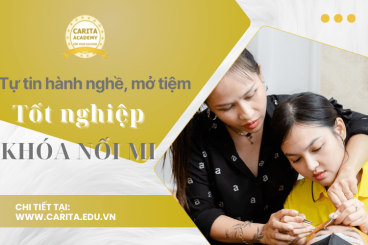 Tốt nghiệp khóa nối mi tại Carita Academy, học viên tự tin hành nghề hoặc mở tiệm
