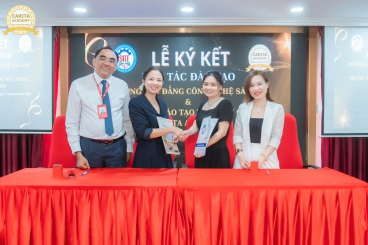 LỄ KÝ KẾT HỢP TÁC GIỮA CAO ĐẲNG CÔNG NGHỆ SÀI GÒN & CARITA ACADEMY 