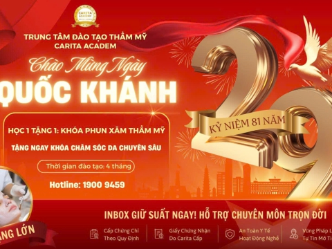 Chào mừng ngày Quốc Khánh 2.9. Học 1 khoá tặng 1 khoá