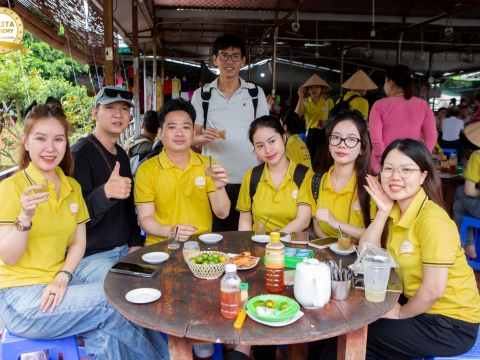 TEAM BUILDING CỒN PHỤNG CARITA ACADEMY 