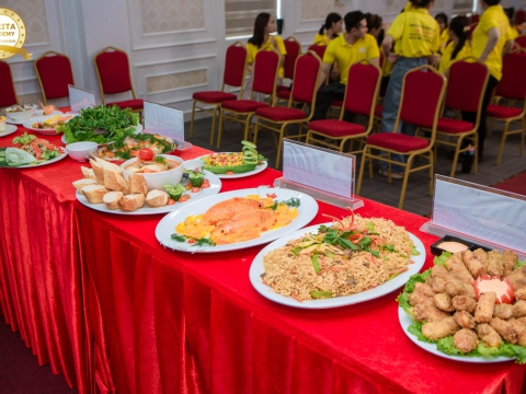 Các món ăn dự thi của các lớp