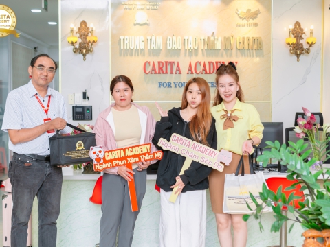 HỌC VIÊN CHỐT COMBO NGHỀ CHĂM SÓC DA - PHUN XĂM THẨM MỸ