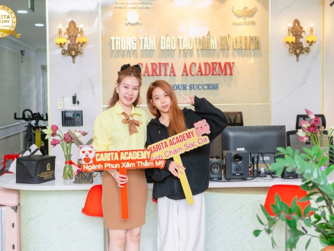 HỌC VIÊN CHỐT COMBO NGHỀ CHĂM SÓC DA - PHUN XĂM THẨM MỸ