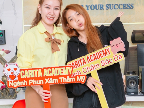 HỌC VIÊN CHỐT COMBO NGHỀ CHĂM SÓC DA - PHUN XĂM THẨM MỸ