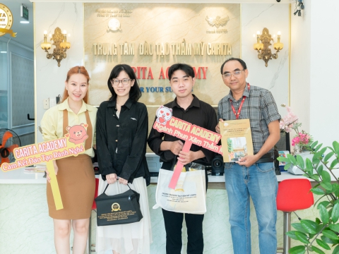 Học viên mới lớp Phun xăm thẩm mỹ tại Cairta Academy