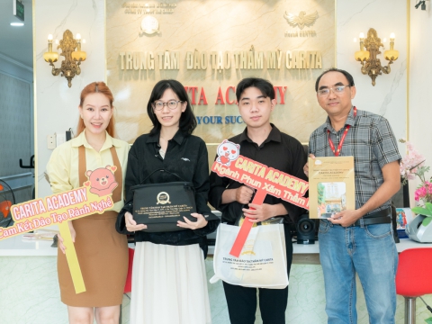 Học viên mới lớp Phun xăm thẩm mỹ tại Cairta Academy