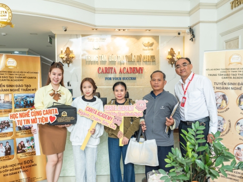 HỌC VIÊN MỚI ĐẦY NĂNG LƯỢNG CỦA NHÀ CARITA