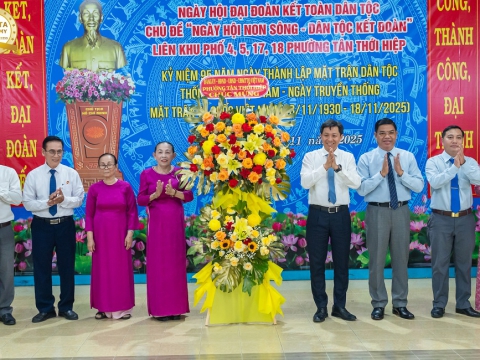 Ngày hội “Đại đoàn kết toàn dân tộc” tại phường Tân Thới Hiệp