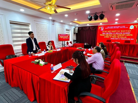 Lễ hợp tác đào tạo với Trường cao đẳng công nghệ Y - Dược Việt Nam 21/9/2023