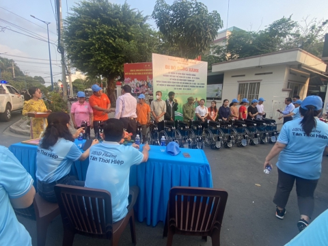 Trao tặng xe lăng ngày 23/03/2024 