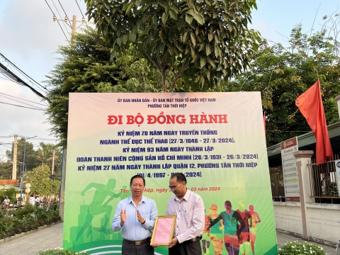 Trao tặng xe lăng ngày 23/03/2024 