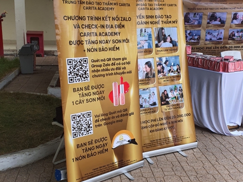 Tuyển sinh nghề thẩm mỹ ngày 5/4/2024 tại trường THPT Quang Trung Thị trấn Gò Dầu, Tây Ninh 