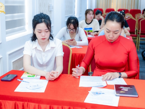 Phối hợp đối tác tổ chức thi An toàn y tế tháng 7/2024 tại Hội trường Carita Academy