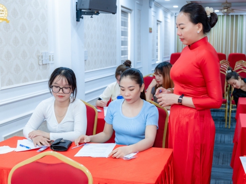 Phối hợp đối tác tổ chức thi An toàn y tế tháng 7/2024 tại Hội trường Carita Academy