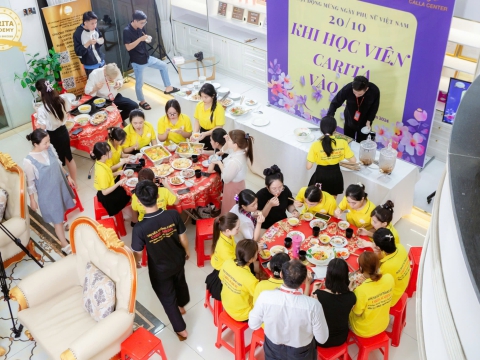 TRỔ TÀI NẤU ĂN CÙNG HỌC VIÊN NHÀ CARITA ACADEMY 