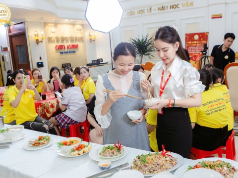 TRỔ TÀI NẤU ĂN CÙNG HỌC VIÊN NHÀ CARITA ACADEMY 