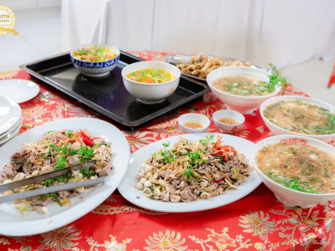 TRỔ TÀI NẤU ĂN CÙNG HỌC VIÊN NHÀ CARITA ACADEMY 