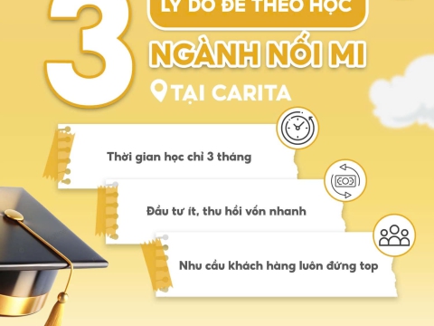 3 lý do để theo học ngành nối mi tại Carita