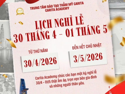 Thông báo lịch nghỉ lễ 30.4 - 01.05