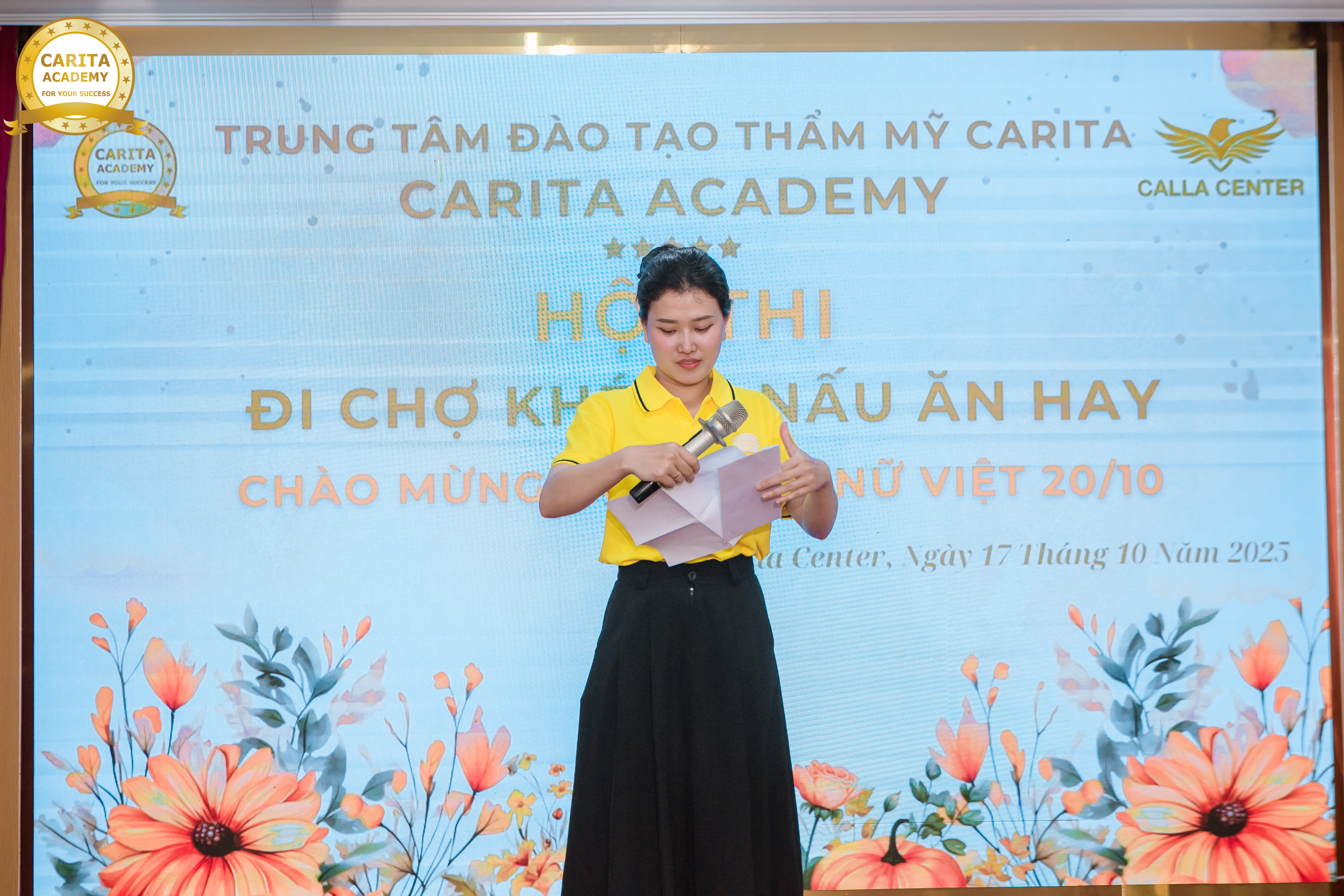 Carita chào mừng ngày 20-10-2025