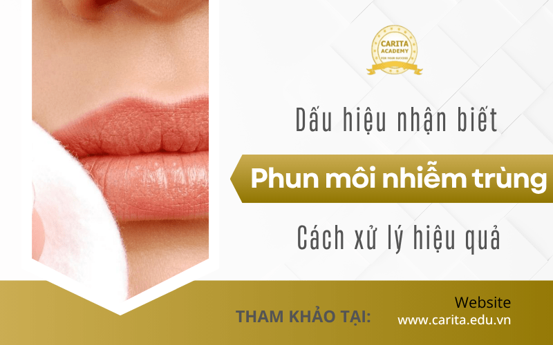 phun môi nhiễm trùng