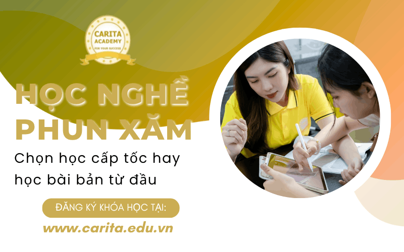 học nghề phun xăm