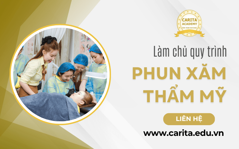 quy trình phun xăm thẩm mỹ