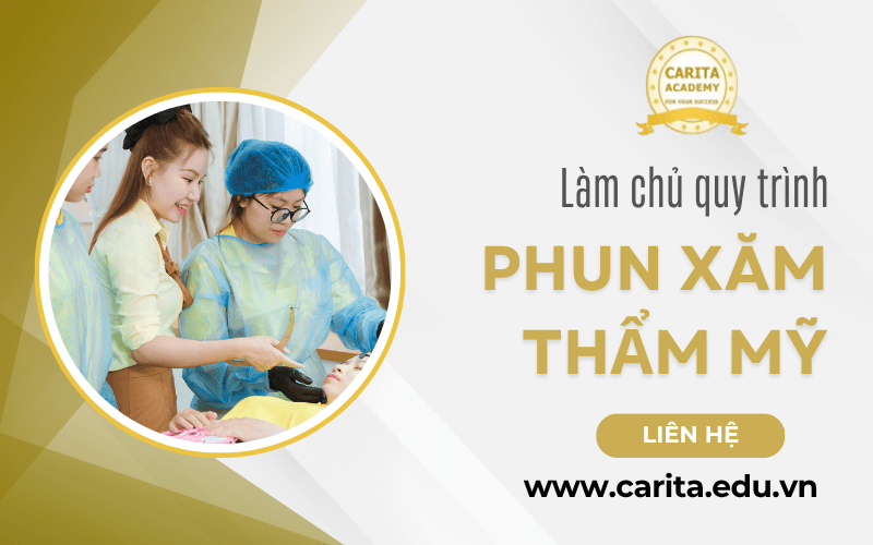 quy trình phun xăm thẩm mỹ