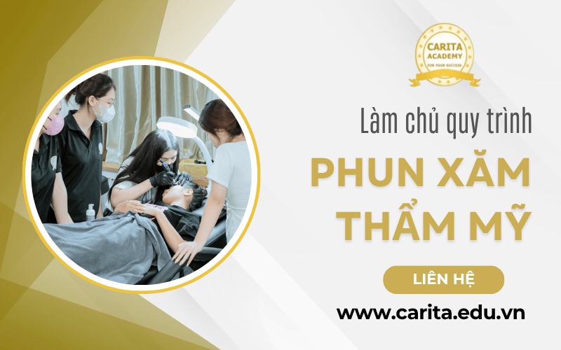 quy trình phun xăm thẩm mỹ
