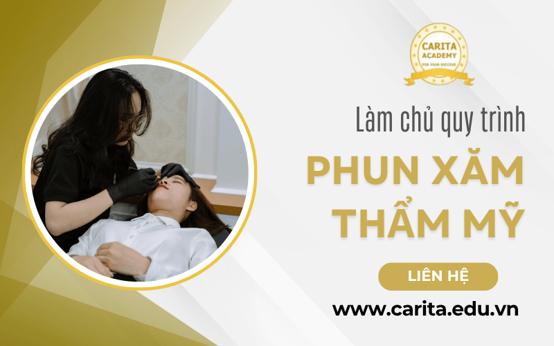 quy trình phun xăm thẩm mỹ