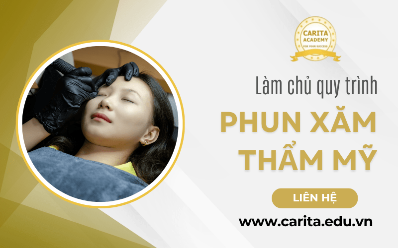 quy trình phun xăm thẩm mỹ