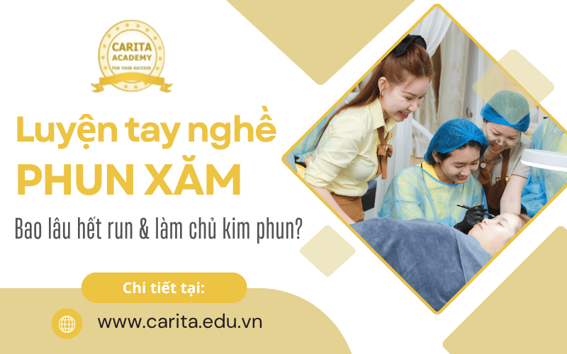 luyện tay nghề phun xăm