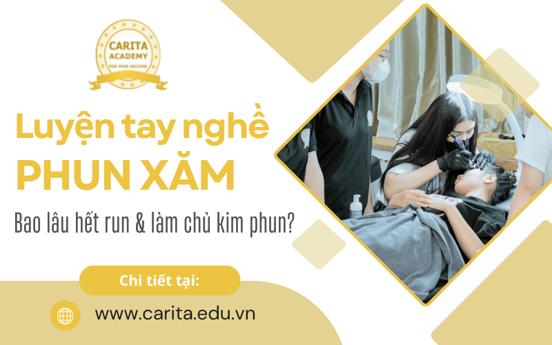 luyện tay nghề phun xăm