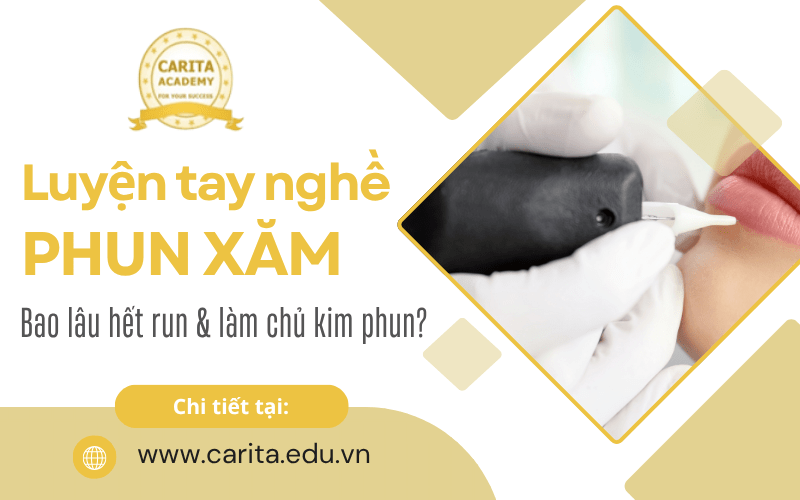 luyện tay nghề phun xăm