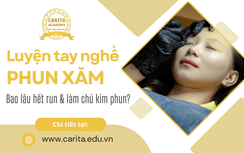 luyện tay nghề phun xăm