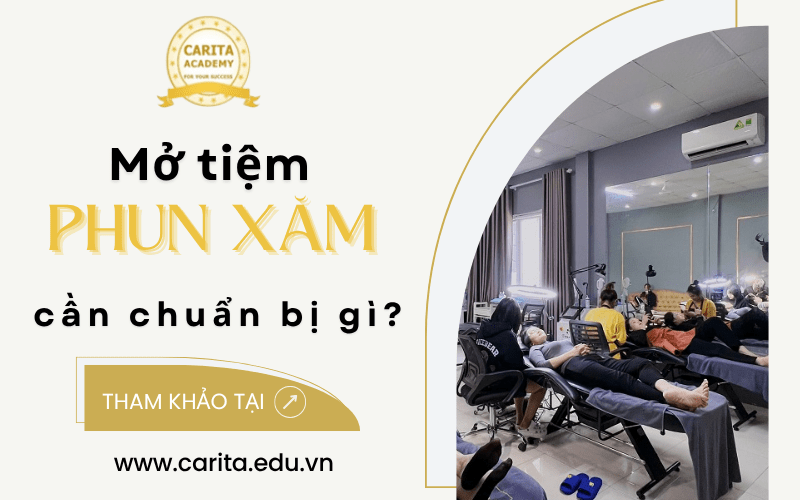 mở tiệm phun xăm