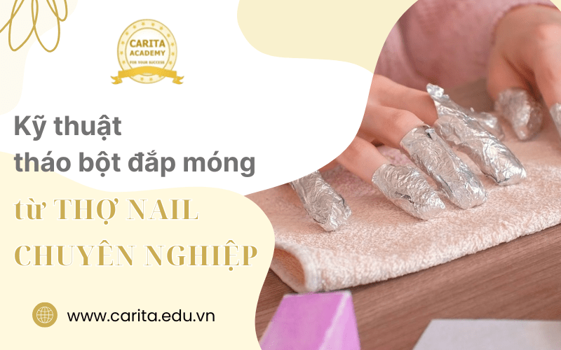 tháo bột đắp móng