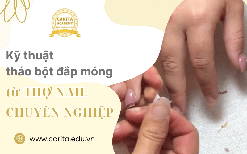 tháo bột đắp móng
